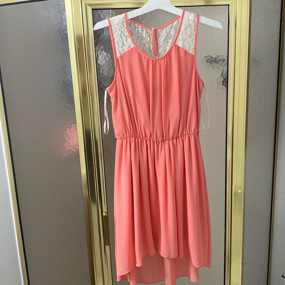Peach summer dress
